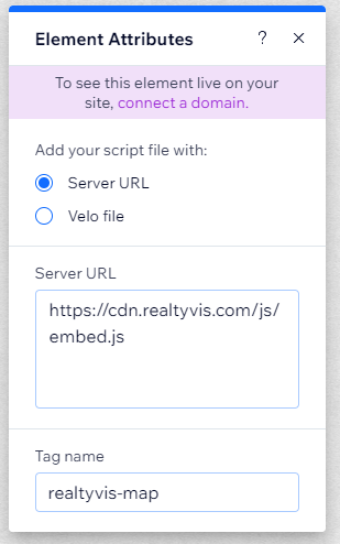 Server URL